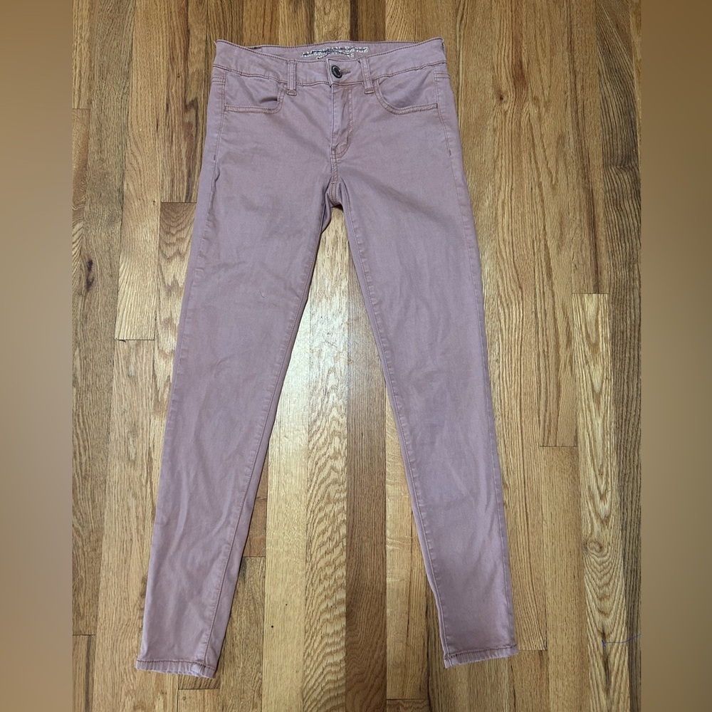 American Eagle Pink Skinny Jeans